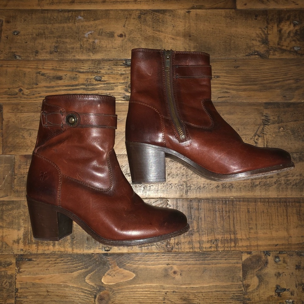 Frye leather ankle boots